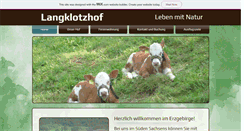 Desktop Screenshot of langklotzhof.de