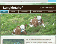 Tablet Screenshot of langklotzhof.de